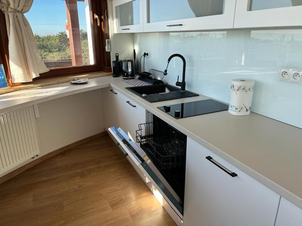 Ferienwohnung Dom Zdrojowy Apartament "Widokowy" Jastarnia Exterior foto